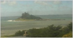 Mounts Bay webcam from the Mounthaven Hotel, overlooking St. Michaels Mount on the south coast of Cornwall. 